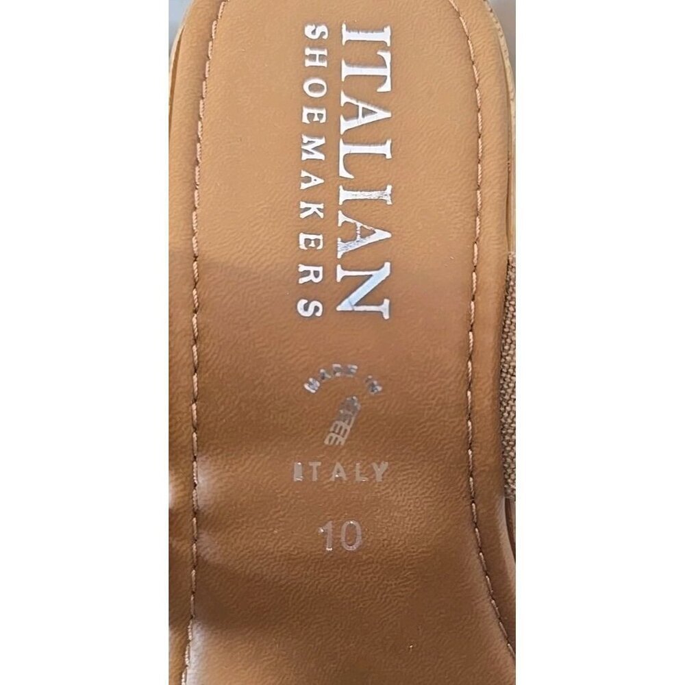 Italian Shoemakers NWOB Jurie Women's Tan Wedge Sandals Size 10 (7747039) NEW - Picture 7 of 8